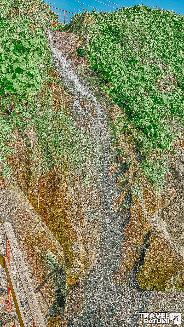 Waterfall in the banana grove of Tsikhisdziri